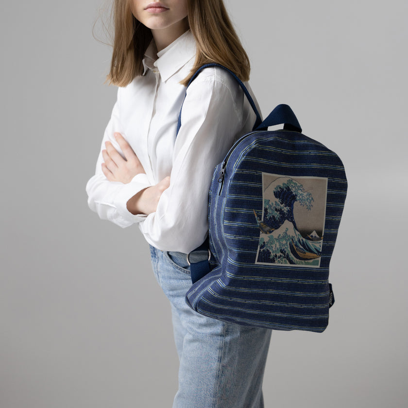Rucksack Nr. 2 Katsushika Hokusai „Die große Welle vor Kanagawa“