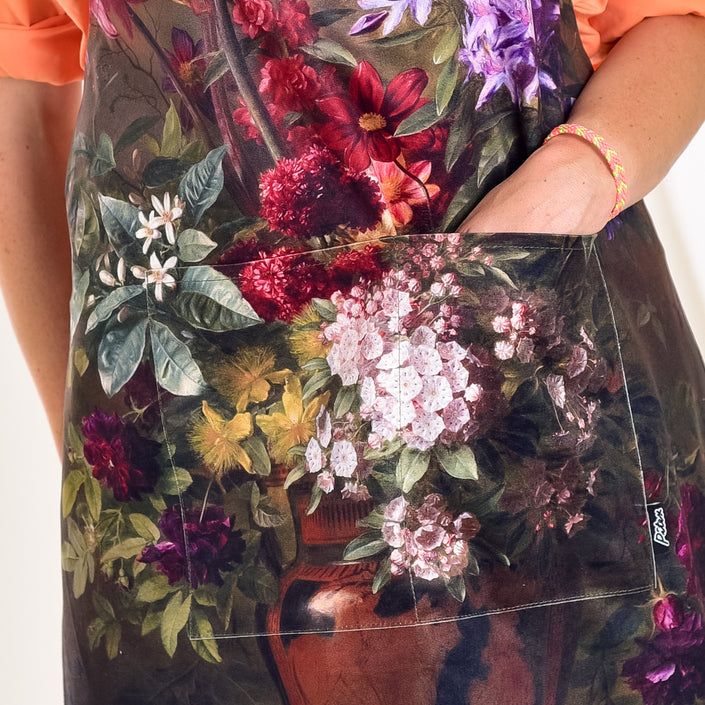 Schürze Gregorius van Os „Stillleben mit Blumen in einer griechischen Vase“