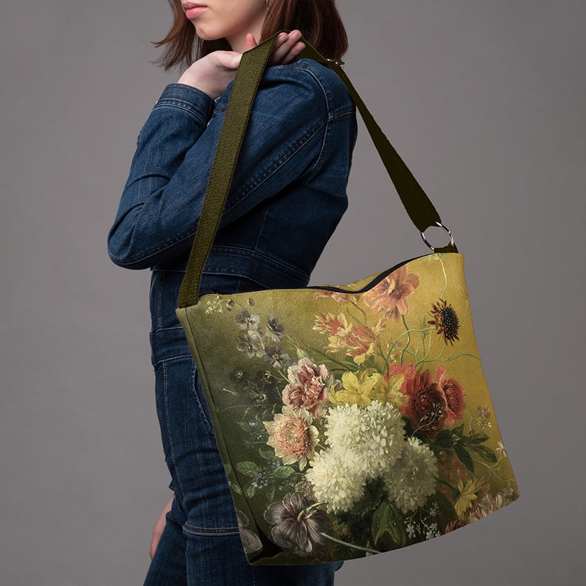 Beuteltasche Gregorius van Os „Stillleben mit Blumen