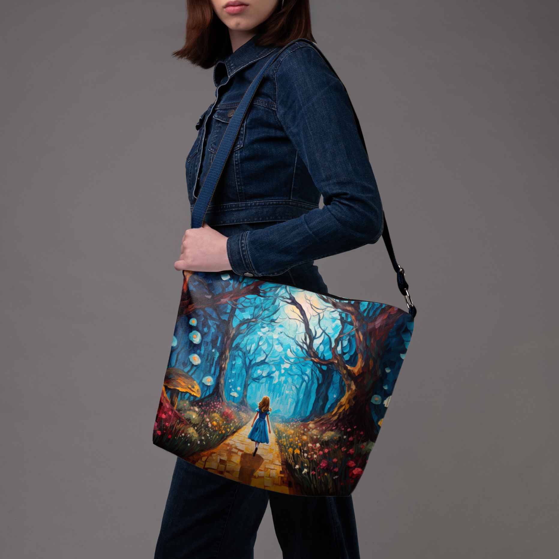 Beuteltasche Imagine „Alices Reise“