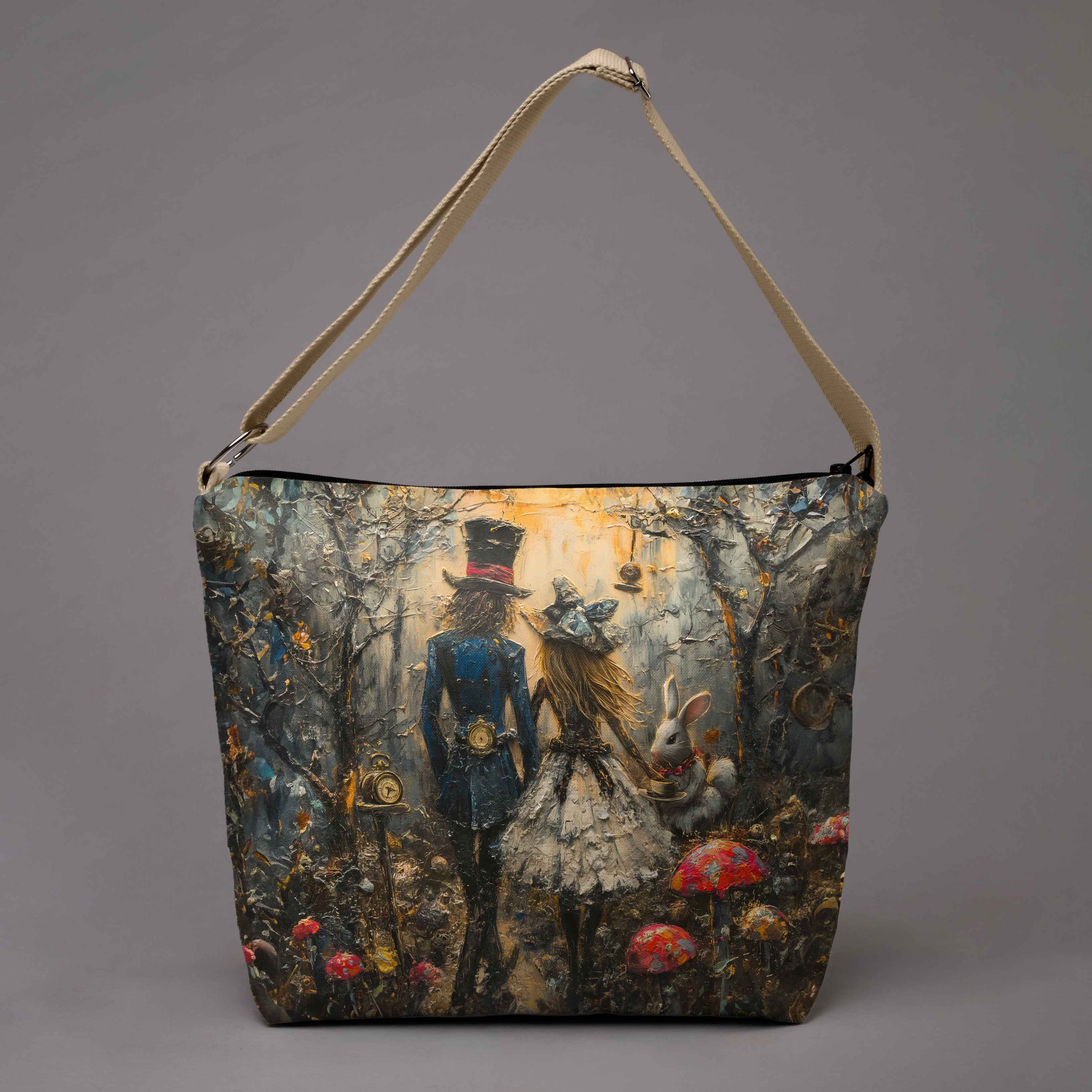 Beuteltasche Imagine „Alice und der Hutmacher“