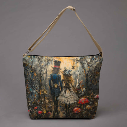 Beuteltasche Imagine „Alice und der Hutmacher“