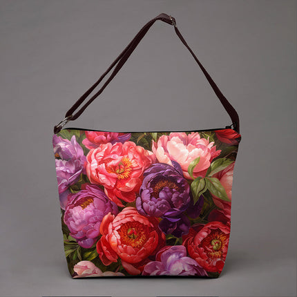 Beuteltasche Imagine „Pfingstrosenstrauß“
