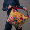Beuteltasche Imagine „Blumen für Klimt“