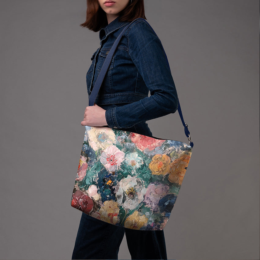 Beuteltasche Imagine „Blumen für Monet“