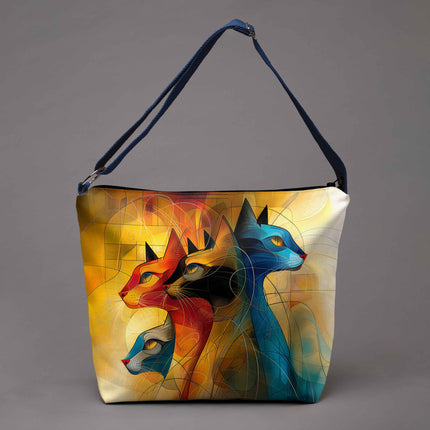 Beuteltasche Imagine „Kunst Katze“