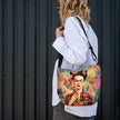 Beuteltasche Imagine „Frida in Blumen“