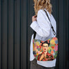Beuteltasche Imagine „Frida in Blumen“