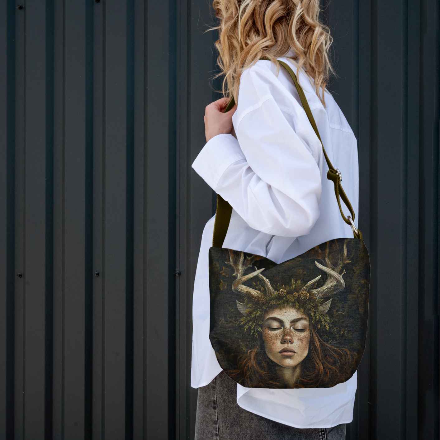 Beuteltasche Imagine „Heidnische Frau“
