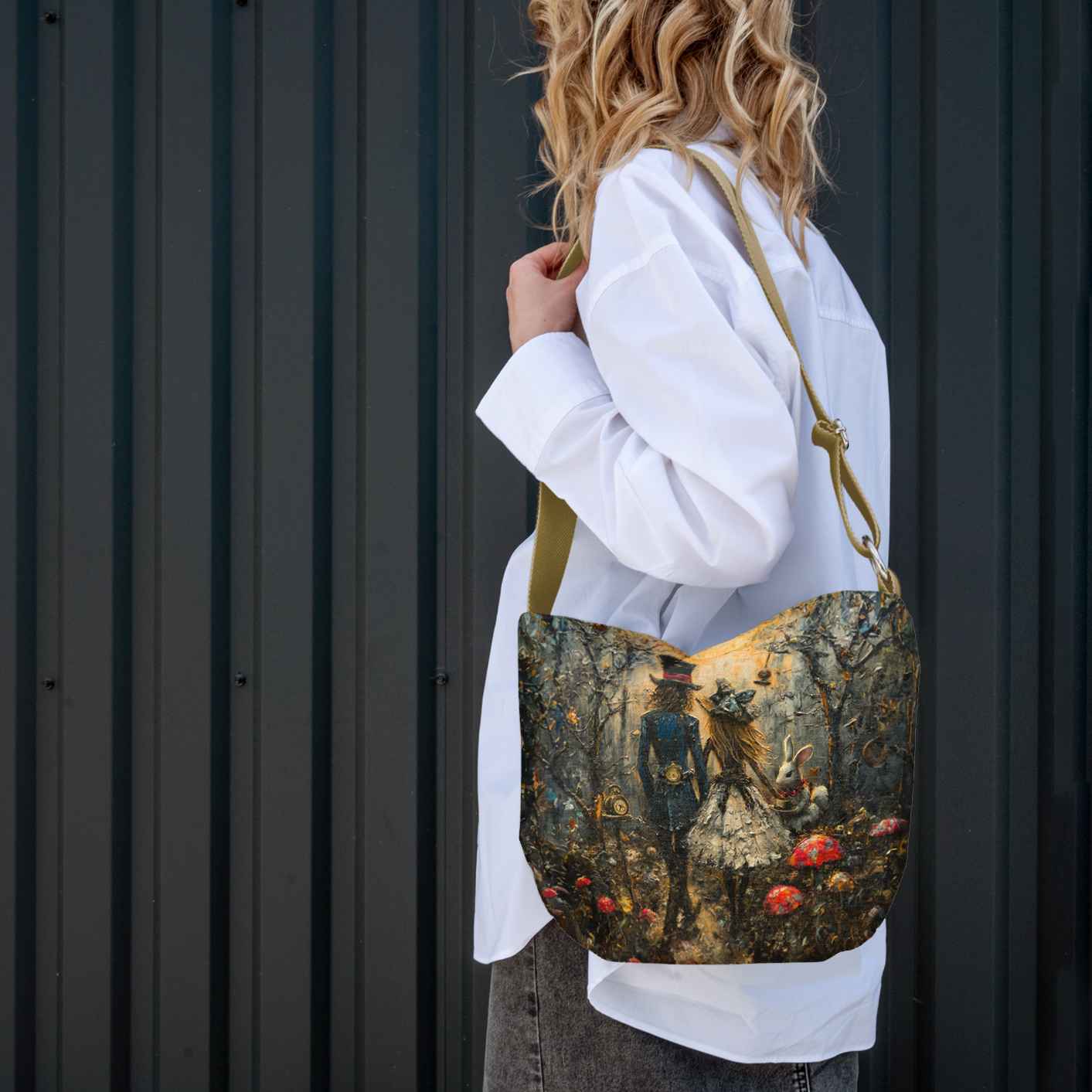 Beuteltasche Imagine „Alice und der Hutmacher“