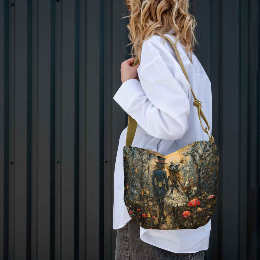 Beuteltasche Imagine „Alice und der Hutmacher“