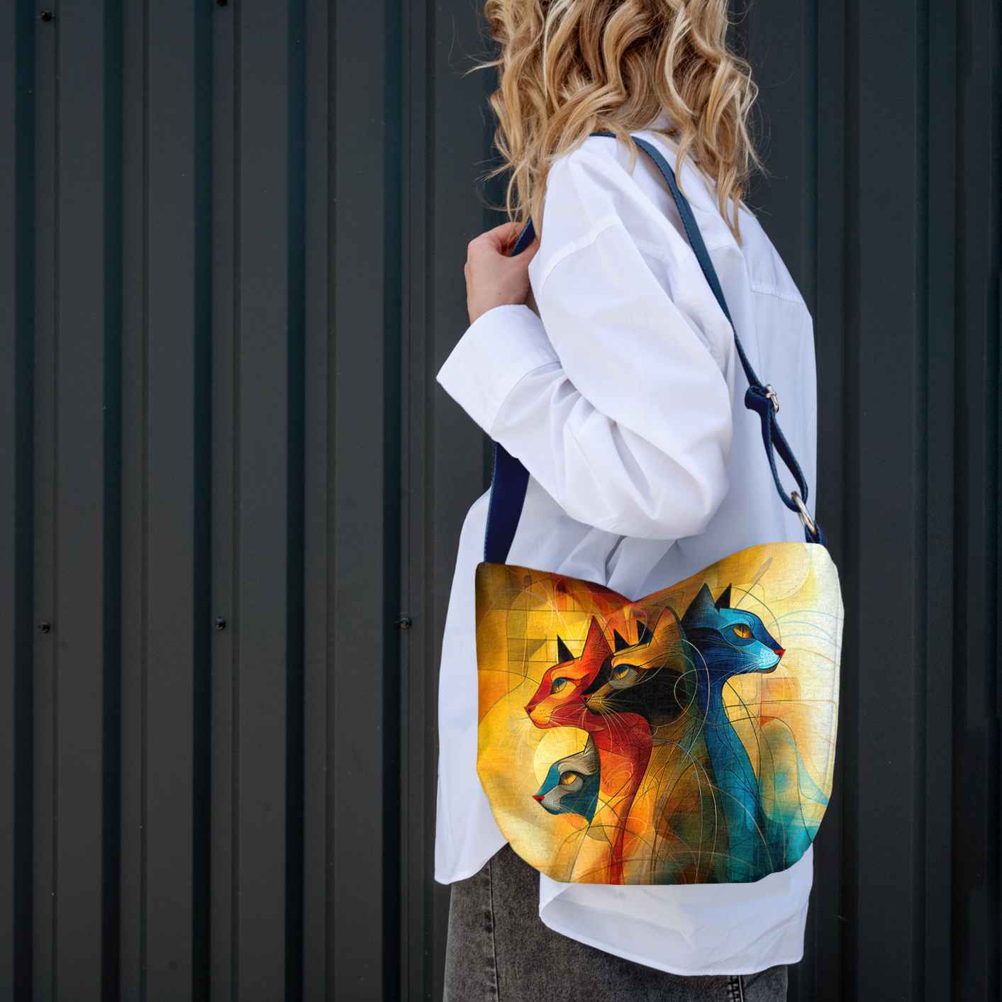 Beuteltasche Imagine „Kunst Katze“