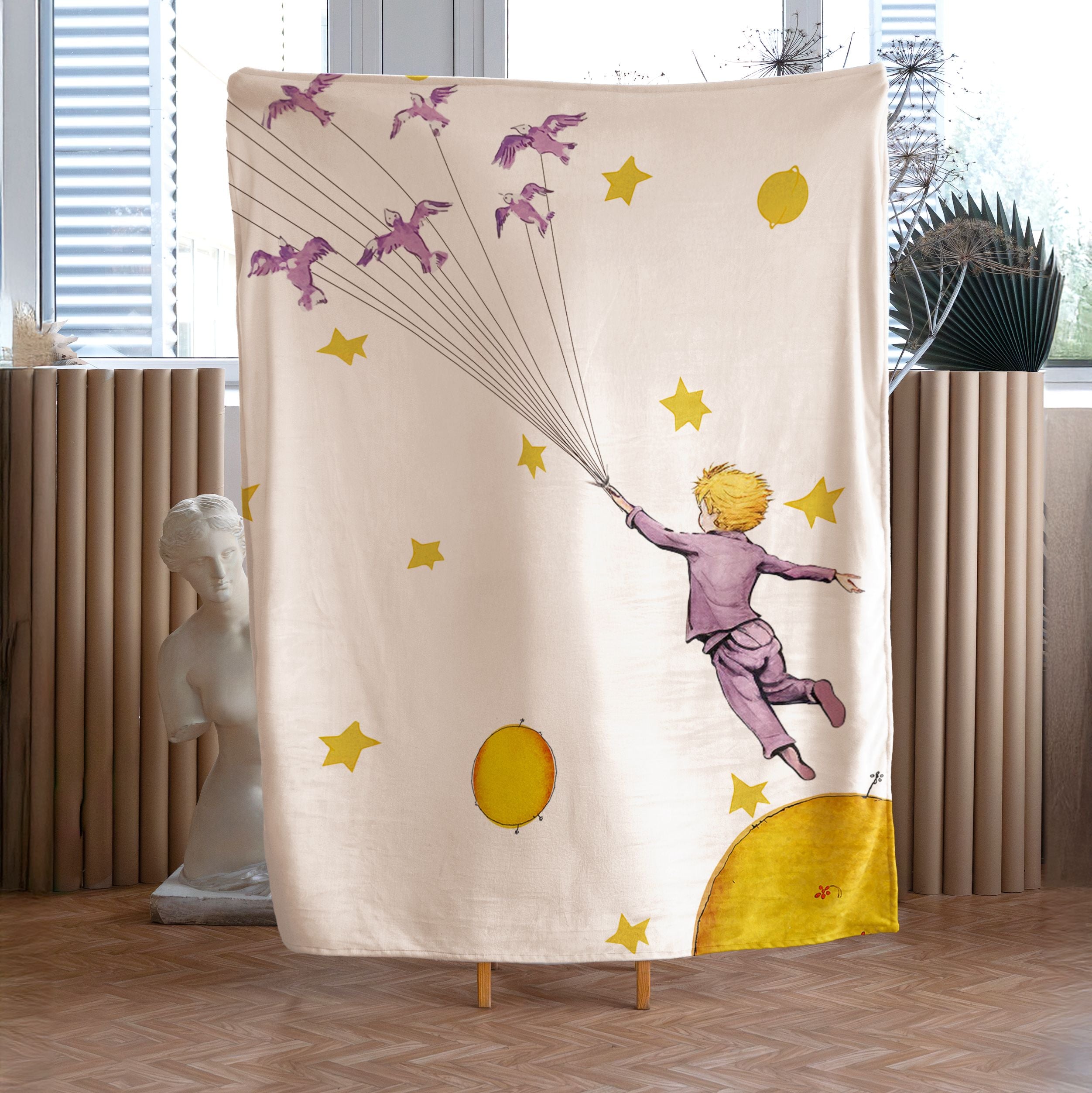 Decke Antoine de Saint-Exupéry Der kleine Prinz „Vögel“