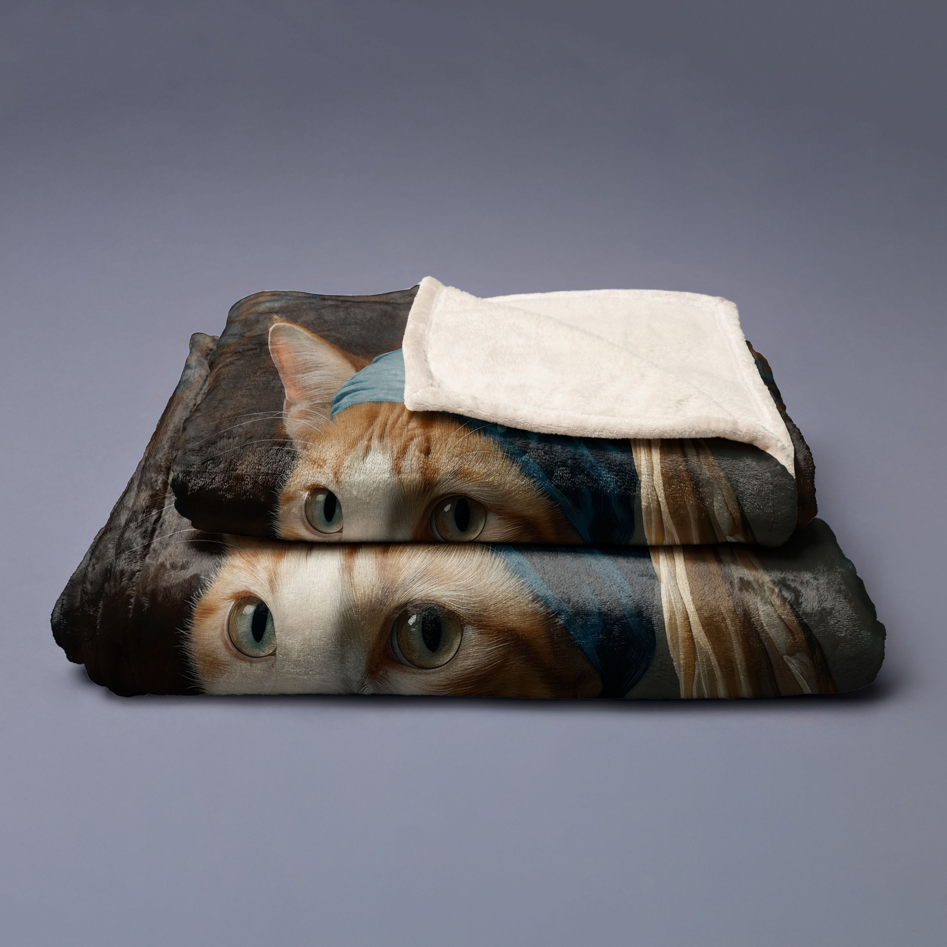 Decke Imagine „Katze mit Perlenohrring“