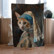 Decke Imagine „Katze mit Perlenohrring“