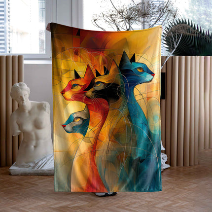 Decke Imagine „Kunst Katze