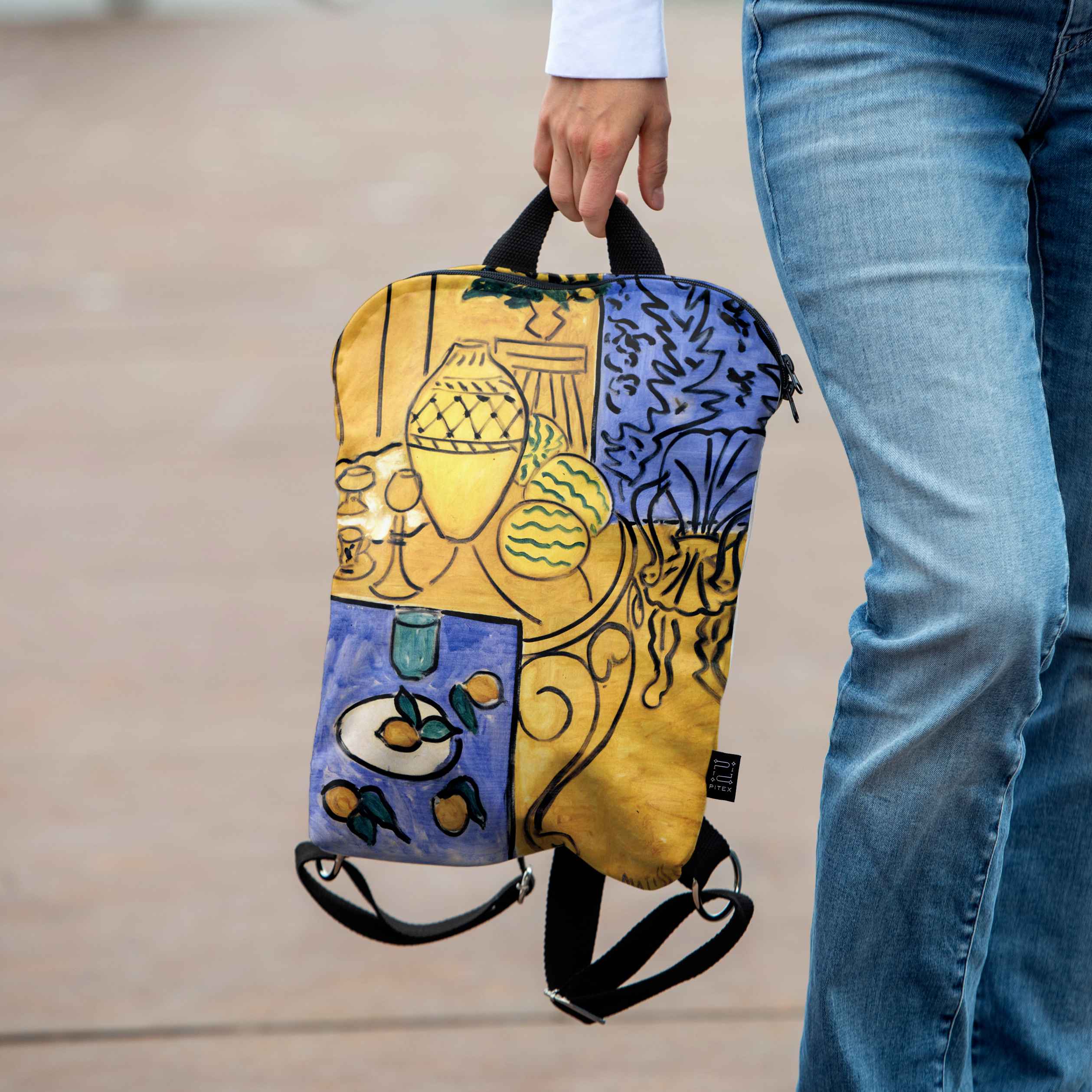 Rucksack Nr. 1 Henri Matisse „Interior, Yellow & Blue