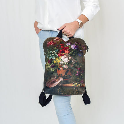 Rucksack Nr. 1 Gregorius van Os „Stillleben mit Blumen in einer griechischen Vase“