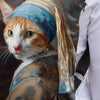 Rucksack Nr. 1 Imagine „Katze mit Perlenohrring“