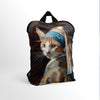 Rucksack Nr. 1 Imagine „Katze mit Perlenohrring“
