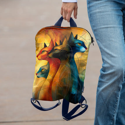 Rucksack Nr. 1 Imagine „Kunst Katze“