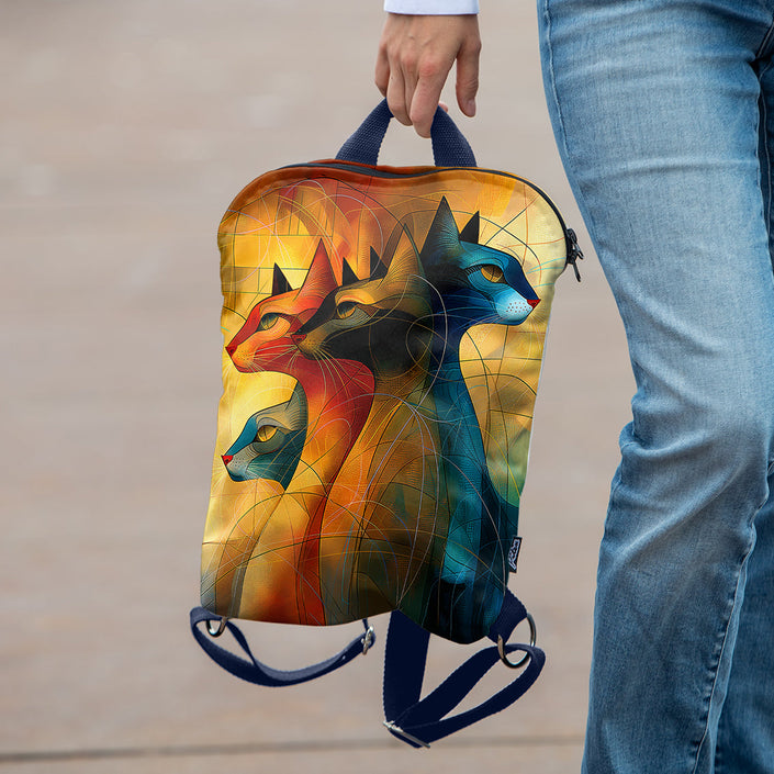 Rucksack Nr. 1 Imagine „Kunst Katze“
