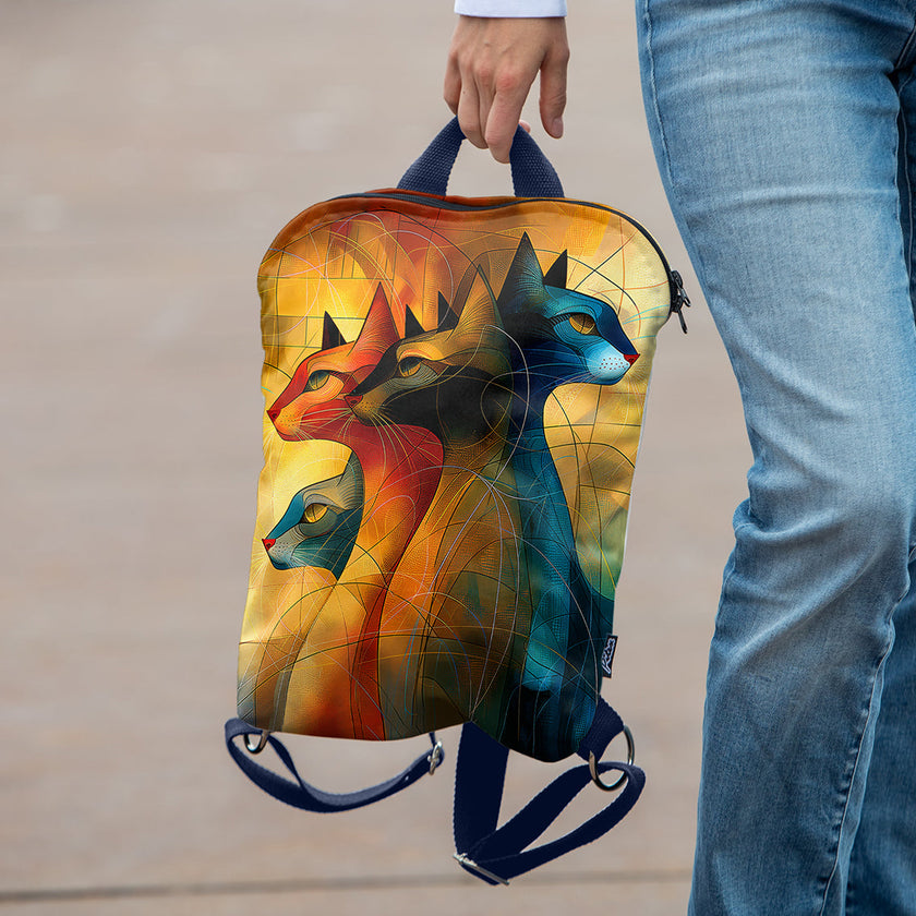 Rucksack Nr. 1 Imagine „Kunst Katze“
