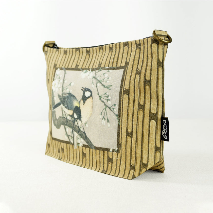 Kosmetiktasche Ohara Koson „Titten am Kirschzweig“