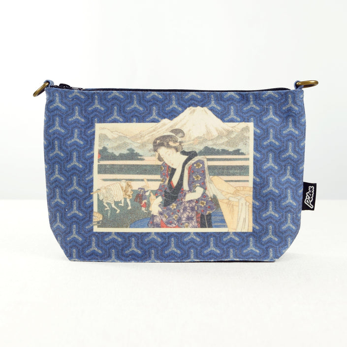 Kosmetiktasche Yashima Gakutei „Geisha und der Fluss“