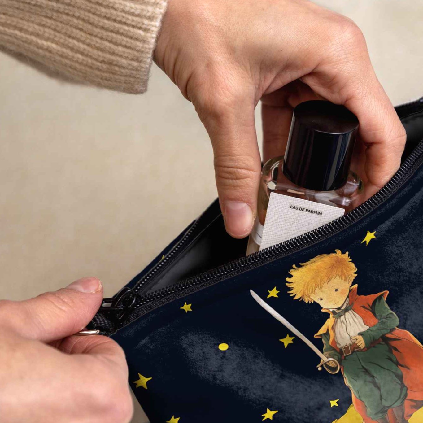 Kosmetiktasche Antoine de Saint-Exupéry Der kleine Prinz  „Der Fuchs