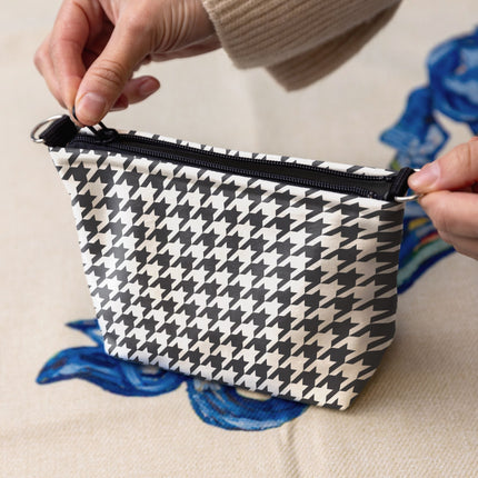 Kosmetiktasche Classy „Pied-de-poule“