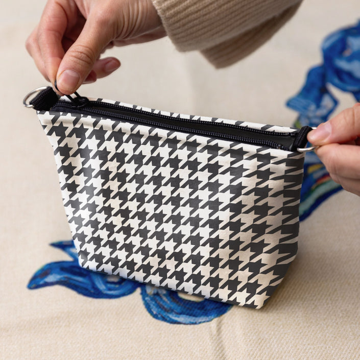 Kosmetiktasche Classy „Pied-de-poule“
