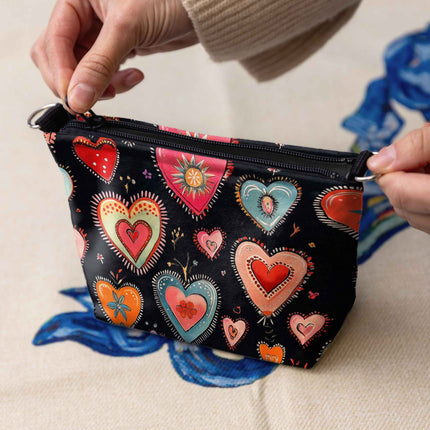 Kosmetiktasche Imagine „Herzmosaik