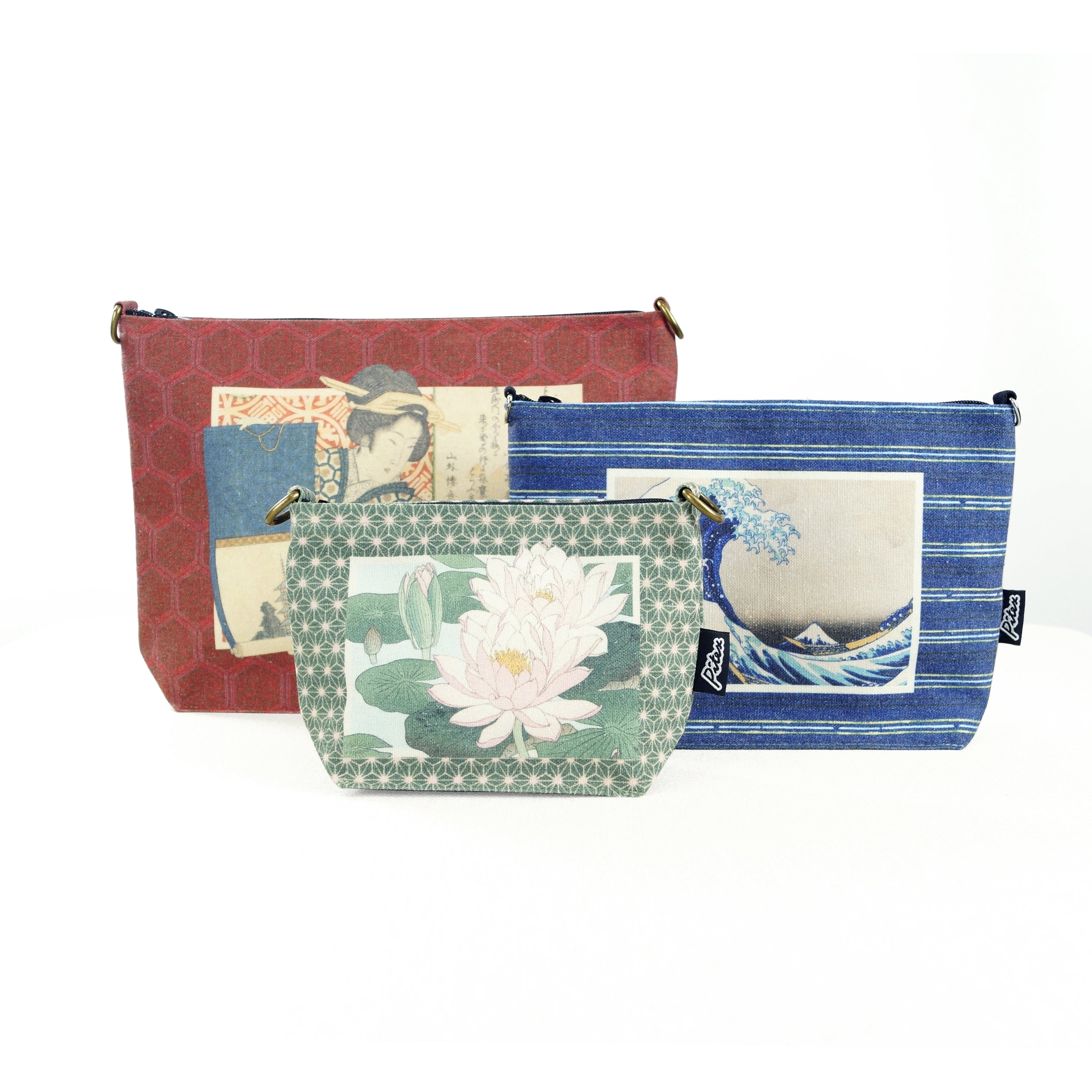 Kosmetiktasche Yashima Gakutei „Geisha und der Fluss“