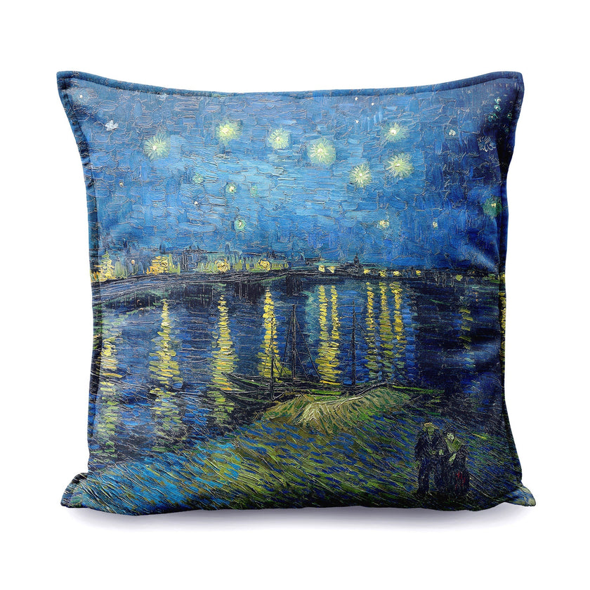 Zierkissen Vincent van Gogh „Sternennacht über der Rhône“