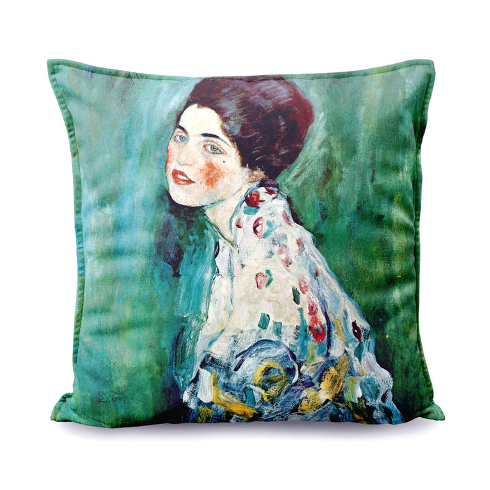 Zierkissen Gustav Klimt „Porträt einer Dame“