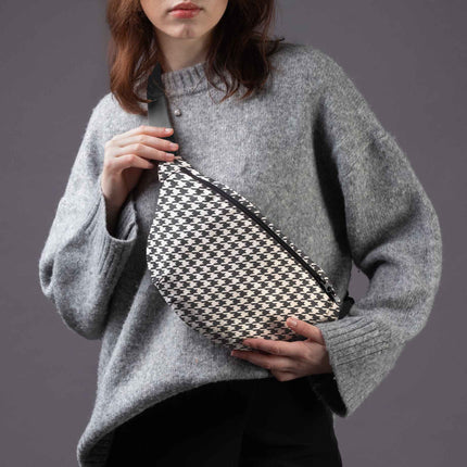 Bauchtasche Nr. 2 Classy „Pied-de-poule“