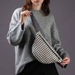 Bauchtasche Nr. 2 Classy „Pied-de-poule“
