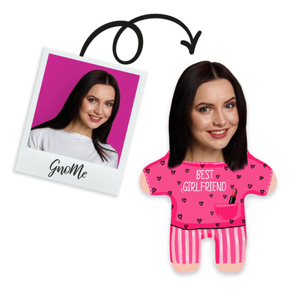 Personalisiertes Gnome-Kissen „Best Girlfriend“