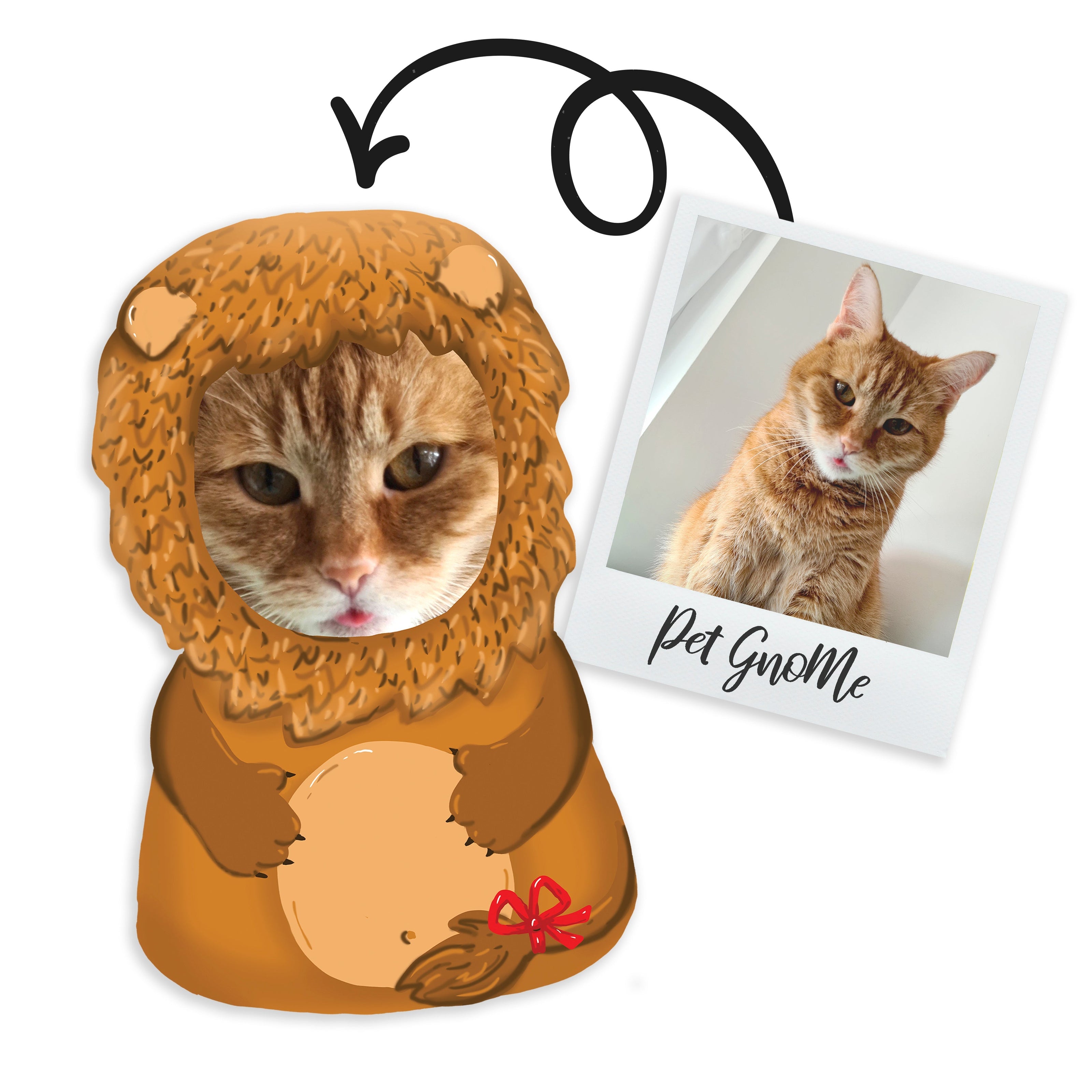 Personalisiertes GnoMe-Kissen „Löwe“