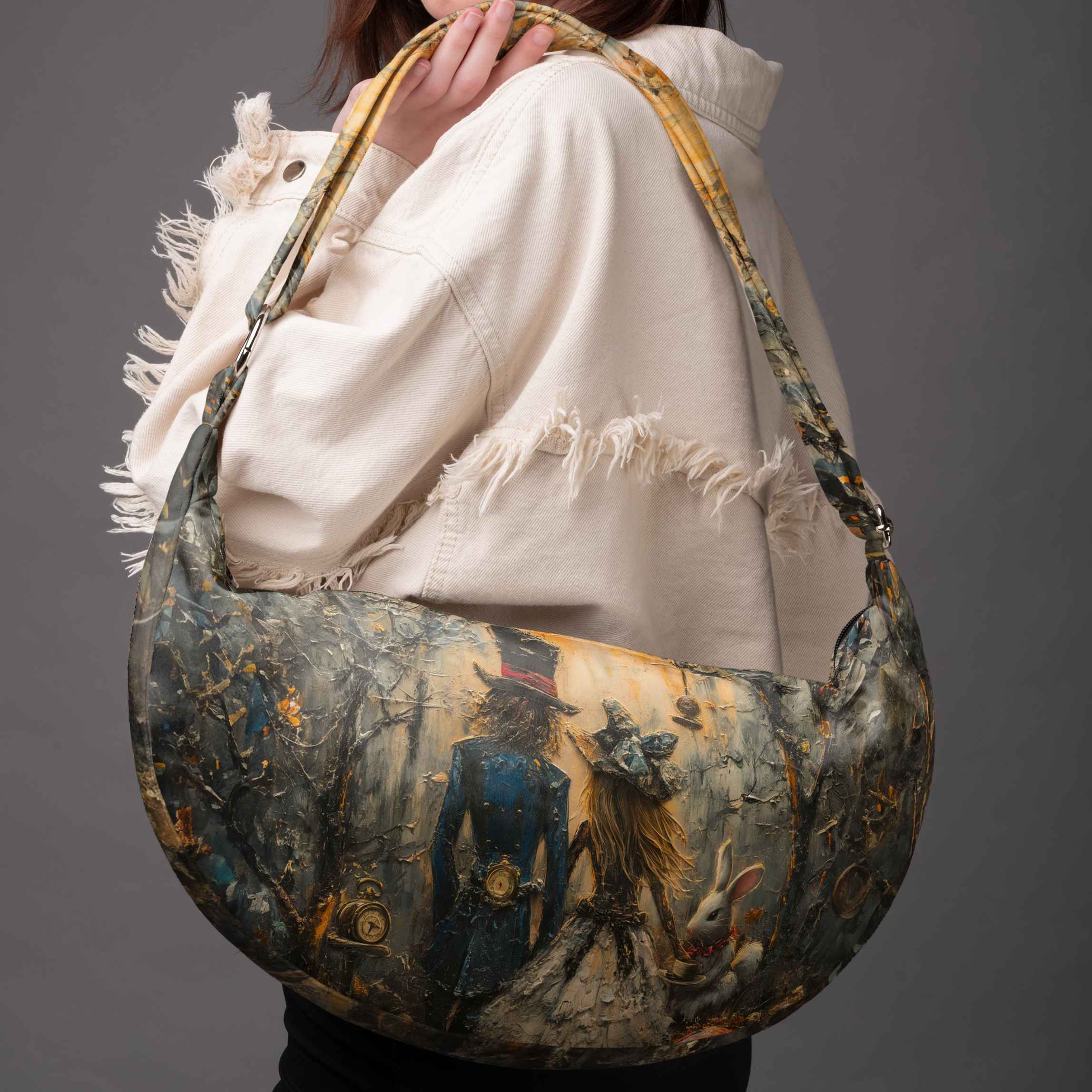 Hobo bag Imagine „Alice und der Hutmacher“