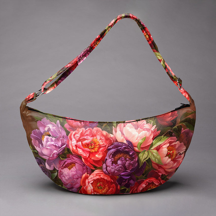 Hobo bag Imagine „Pfingstrosenstrauß“