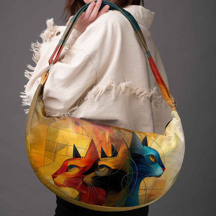 Hobo bag Imagine „Kunst Katze“