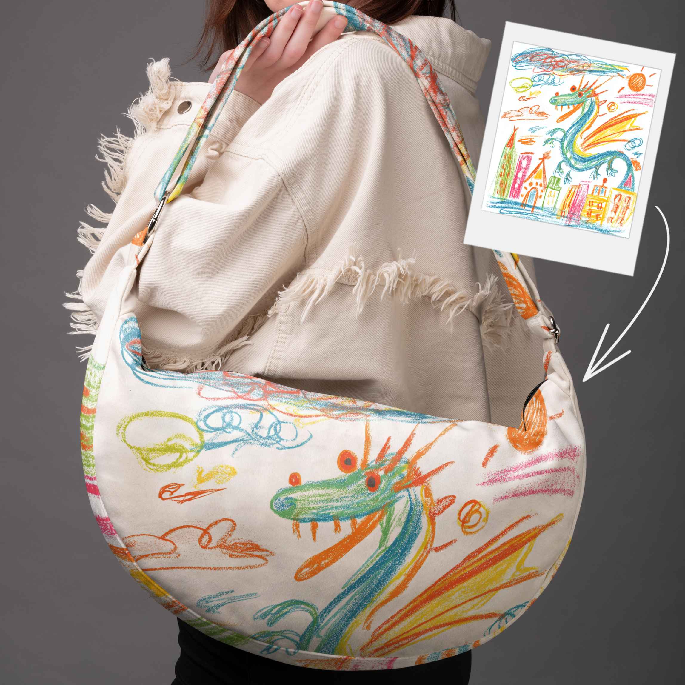 Hobo bag mit Ihrem Foto