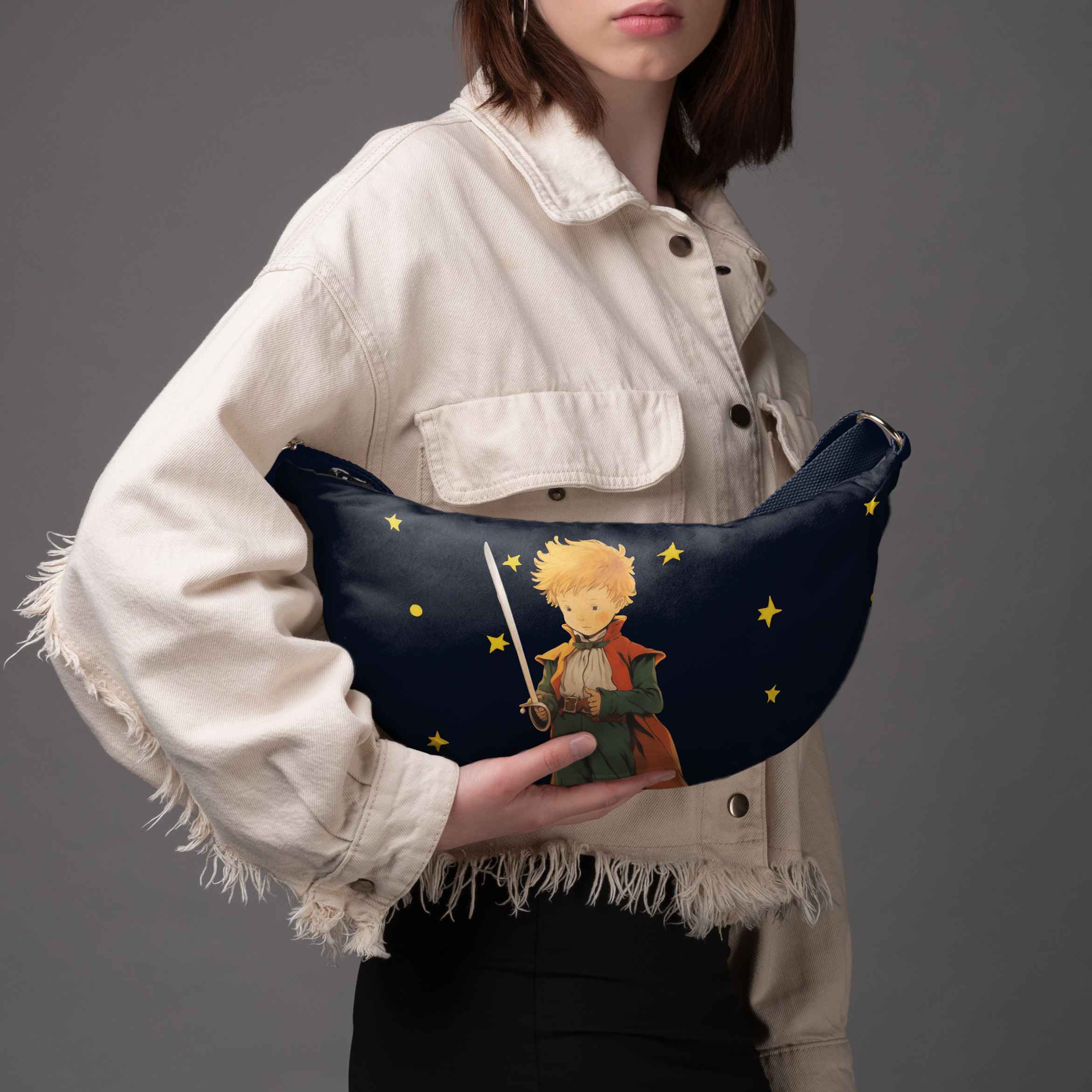Hobo bag Antoine de Saint-Exupéry Der kleine Prinz  „Der Fuchs