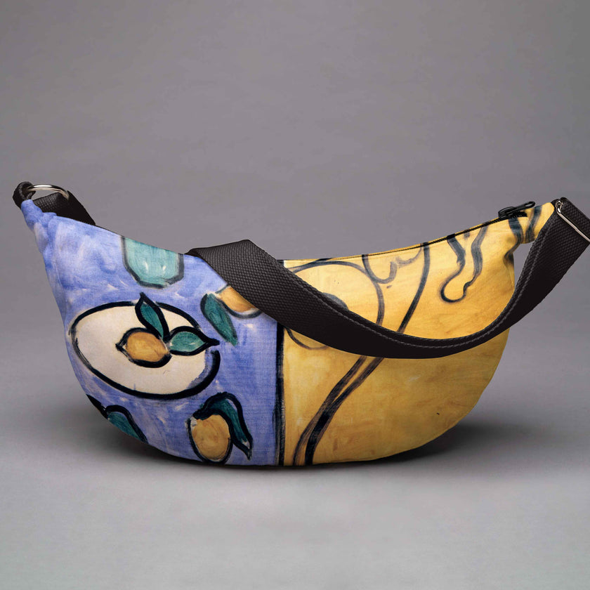 Hobo bag Henri Matisse „Interior, Yellow & Blue