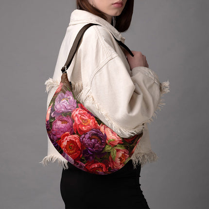 Hobo bag Imagine „Pfingstrosenstrauß“