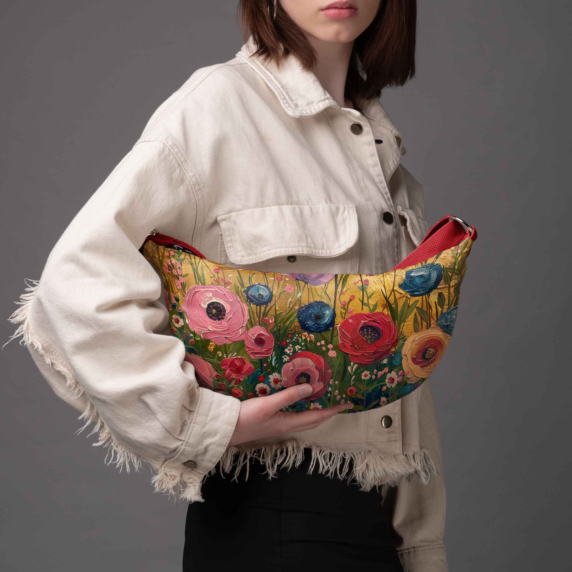 Hobo bag Imagine „Blumen für Klimt“