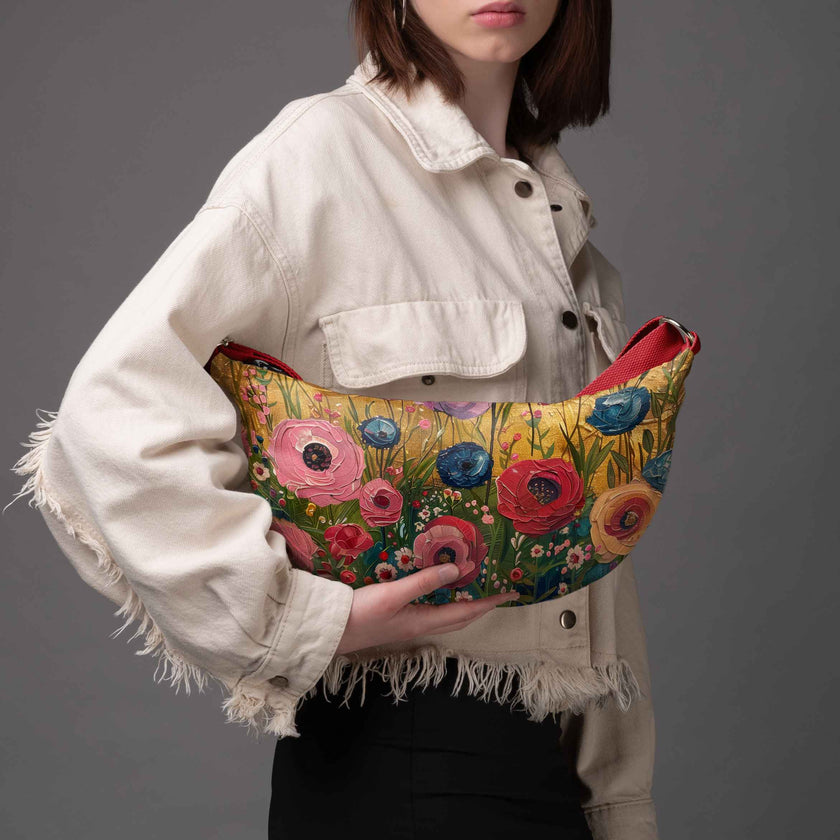 Hobo bag Imagine „Blumen für Klimt“