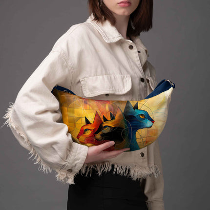 Hobo bag Imagine „Kunst Katze“